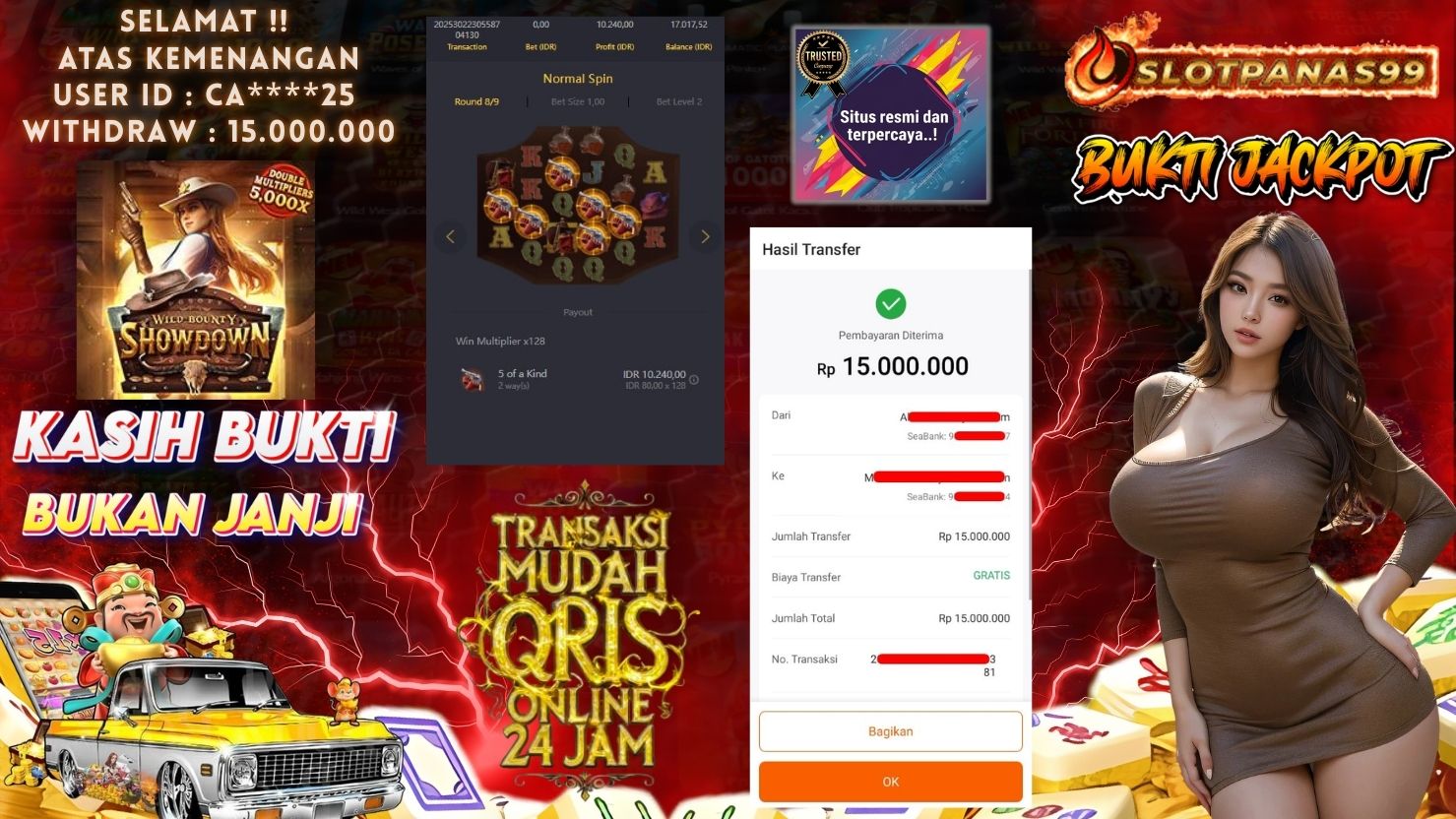 SLOTPANAS99 JACKPOT SLOT WILD BOUNTY SHOWDOWN